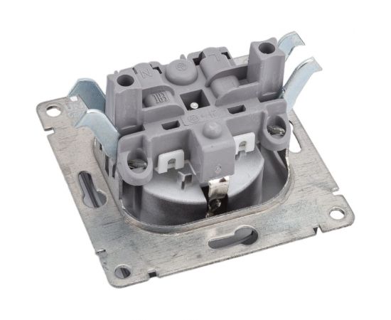 Одноместная розетка UNIVersal серия афина с/з, с/у, 16а, 220в, графит еврослот A0028-Gr – изображение 4