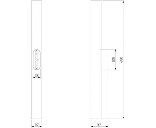Настенный светодиодный светильник Elektrostandard langer матовое золото a061987 – изображение 2