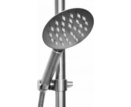 Душевая стойка со смесителем WISENT w3552а круглым тропическим душем и лейкой из нержавеющей стали W3552A – изображение 4