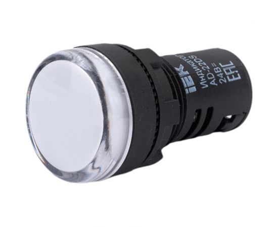 Лампа IEK AD-22DS, сигнальная, белая, светодиодная, 24В. BLS10-ADDS-024-K01 – изображение 2