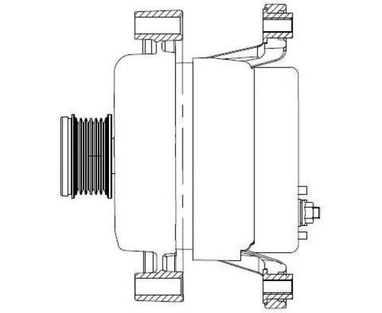 Генератор для автомобилей Opel Astra J /Mokka 1.4T 130A StartVOLT LG 2104 – изображение 5
