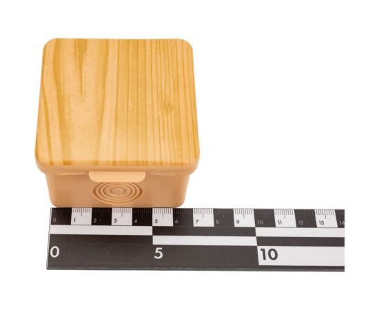 Распаячная коробка IEK км 65x65x50мм о/к ip54 4 вв. сосна UKO31-065-065-050-K34-54 – изображение 2