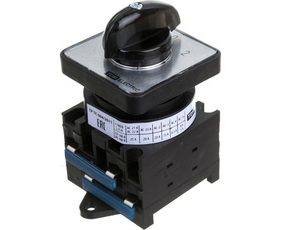 Кулачковый переключатель TDM КПУ11Д-25/52 (1-0-2 2р) SQ0715-0315 