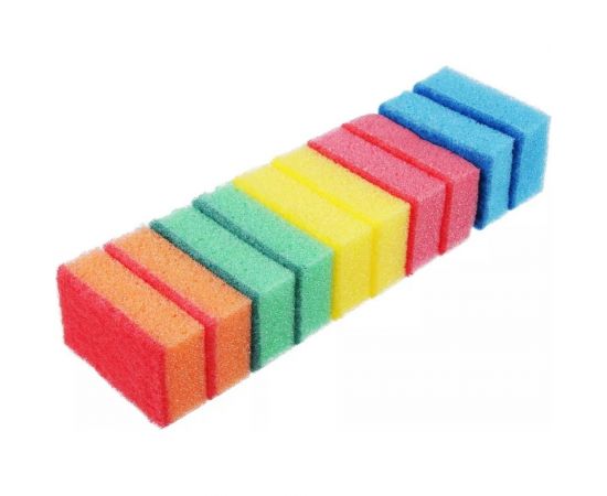 Набор губок для мытья посуды VETTA Прима 10 шт, 8x5х2.5 см 441-081 