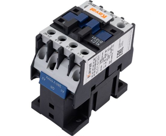 Магнитный пускатель KAYAL KLC1-D1201, 12А, катушка управления 380В UCD12A380V 