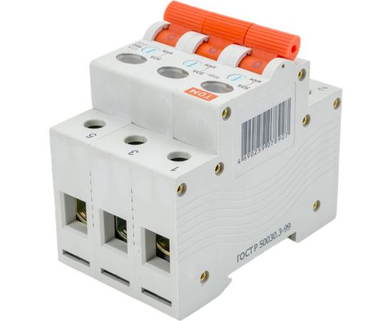 Выключатель нагрузки мини-рубильник TDM ВН-32 3P 50A SQ0211-0026 – изображение 2