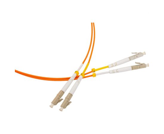 Волоконно-оптический шнур Hyperline FC-D2-62-LC/PR-LC/PR-H-2M-LSZH-OR патч-корд MM 62.5/ 28212 – изображение 3