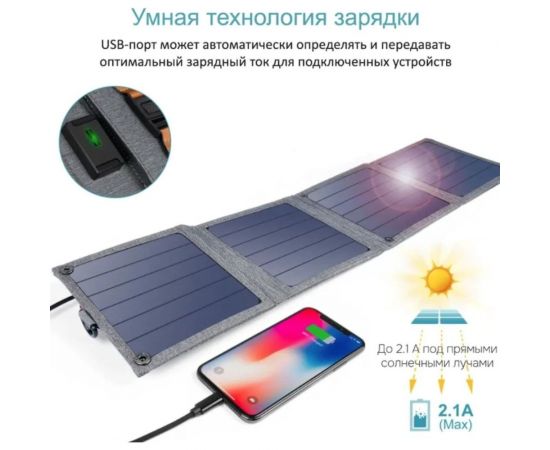 Портативная складная солнечная батарея-панель Choetech 14 Вт SC004 – изображение 2