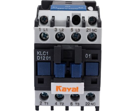 Магнитный пускатель KAYAL KLC1-D1201, 12А, катушка управления 380В UCD12A380V – изображение 3