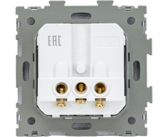 Электрическая розетка с заземлением CGSS 16А черная Практика PL-W160A-BCM – изображение 5