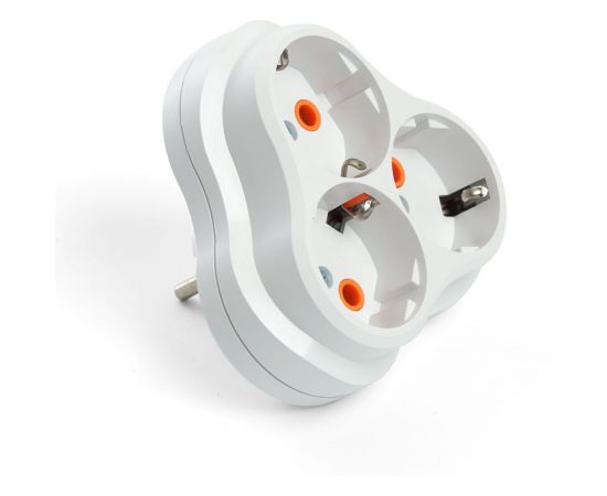 Сетевой 3-местный разветвитель STEKKER с заземлением adp16-23-21, 250v, 16a, abs пластик, белый, 49165 – изображение 7