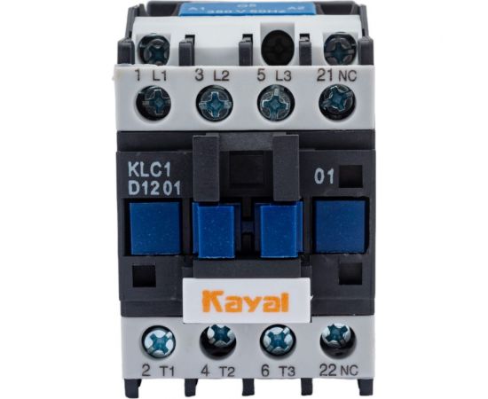 Магнитный пускатель KAYAL KLC1-D1201, 12А, катушка управления 380В UCD12A380V – изображение 2