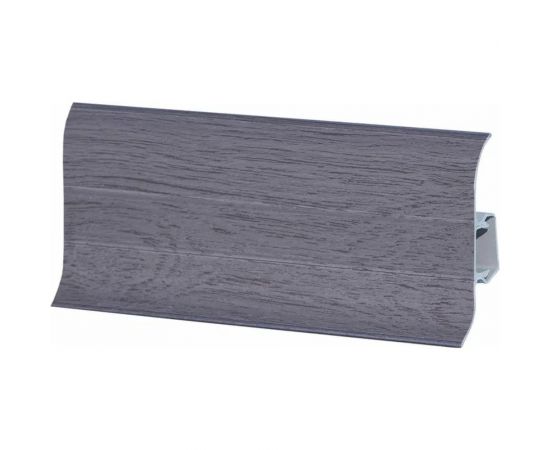 Напольный плинтус Центурион Lider 320 (62 мм; глянцевый; дуб темно-серый) 71428 