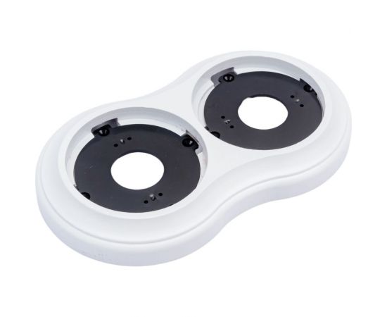 Двухместная рамка Мезонинъ, серия ""аврора"", цвет - белый, тм GE70832-01 