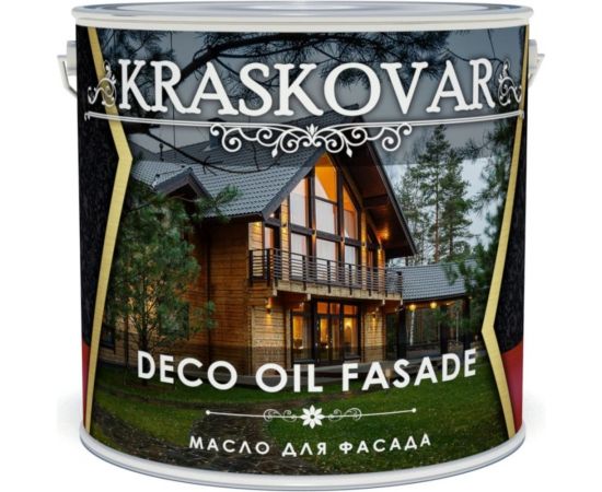 Масло для фасада Kraskovar Deco Oil Fasade ель, 2.2 л 1317 