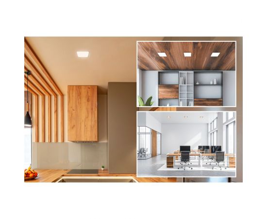 Светодиодная встраиваемая безрамочная панель Apeyron flp, 24Вт=18Вт+6Вт, 230В, 2040Лм, 4000К, ip20, 170x170x21мм, квадрат, 3 режим/ 06-118 – изображение 4