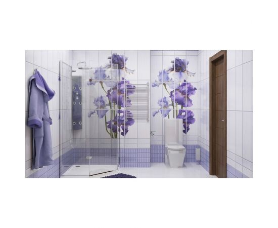 Панель ПВХ КронаПласт Unique ирис фон, 1 шт. 00-00023411 – изображение 2