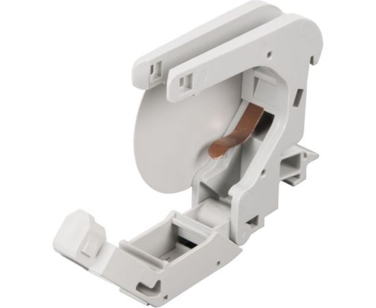 Корпус розетки с креплением под DIN-рейку NIKOMAX откидной, серый NMC-MB1P-DR-GY – изображение 2