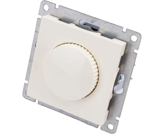 Светорегулятор (диммер) UNIVersal серия афина, с/у, 3а, 220в, 500вт, слоновая кость ivory еврослот A0101-I – изображение 3