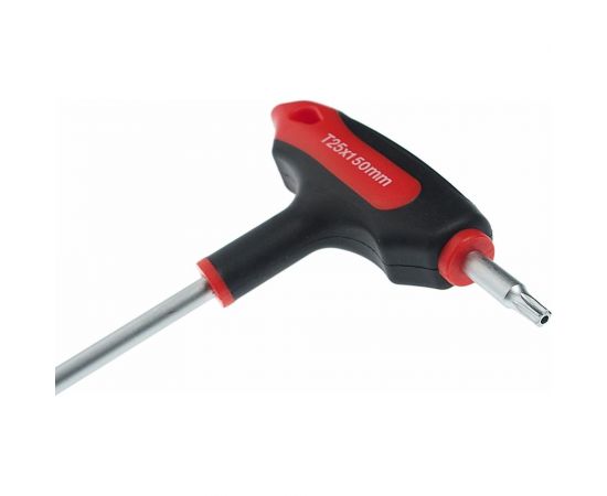Двусторонний ключ JTC TORX с отверстием T25H и Т-образной рукояткой JTC-784825 – изображение 2