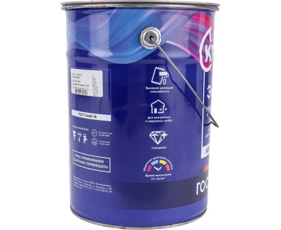 Эмаль KRAFOR ПФ-115 зеленая 6 кг 4 26016 – изображение 4