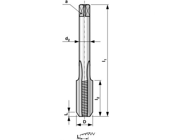 Набор метчиков из 2-х шт Bucovice Tools М 12 Шаг 1.75 мм HSS 140120 – изображение 2