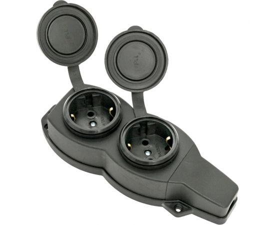 Двухместная розетка с защитными крышками EKF каучуковая, 230В, 2P+PE, 16A, IP44 RPS-018-16-230-44 – изображение 7