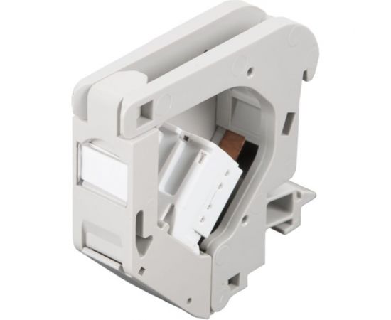 Корпус розетки с креплением под DIN-рейку NIKOMAX откидной, серый NMC-MB1P-DR-GY – изображение 3