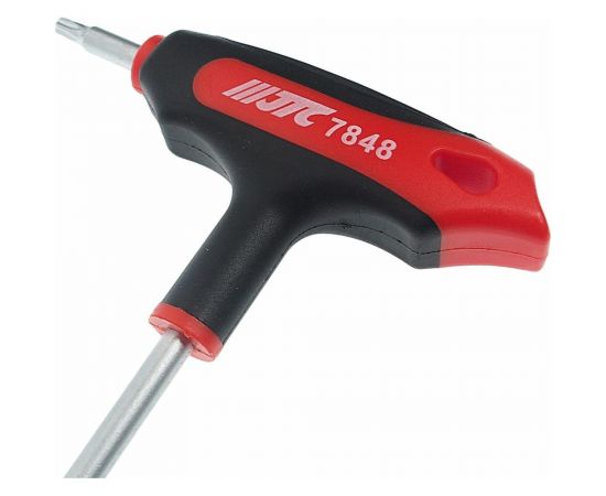 Двусторонний ключ JTC TORX с отверстием T25H и Т-образной рукояткой JTC-784825 – изображение 3