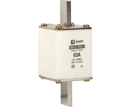 Плавкая вставка EKF ППН-37 400/63А габарит 2 PROxima fus-37/400/63 