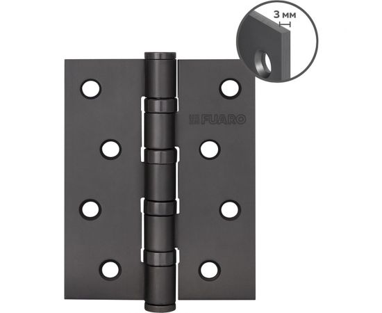 Универсальная петля FUARO HEAVY GR (графит) 100x75x3 мм (2 шт) IN4400U 46509 