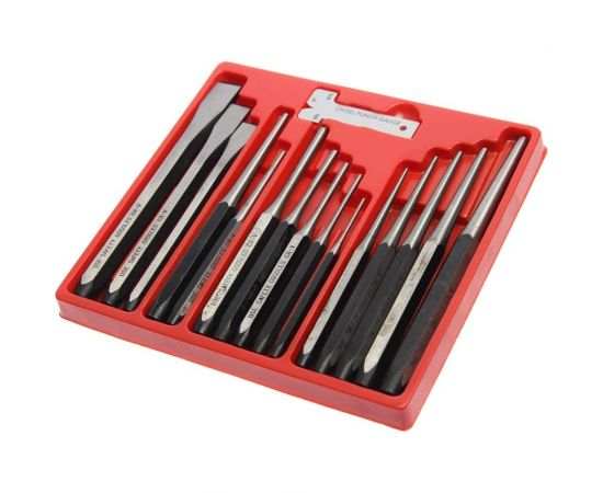 Набор зубил и выколоток JTC в кейсе 16 предметов JTC-7113 