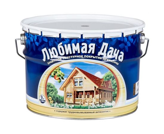 Защитно-декоративное покрытие для дерева Рогнеда Любимая Дача, полуматовое, 9 л, бесцветный 237256 