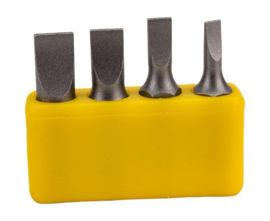 Набор бит шлицевых SL 4 шт, SL3-SL6.5, 1/4"" 10106004S AIST 00-00025983 – изображение 4