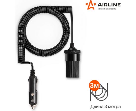 Прикуриватель-удлинитель с витым шнуром 3м Airline ASP-3L-06 – изображение 2