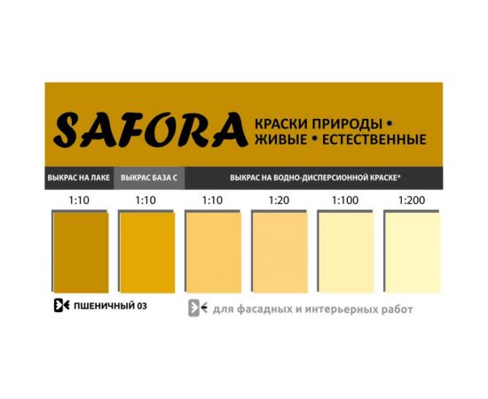 Колеровочная паста SAFORA пшеничный 100 мл 03 – изображение 3