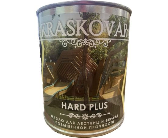 Масло повышенной прочности для лестниц и веранд Kraskovar Hard Plus палисандр, 2.2 л 1676 – изображение 2