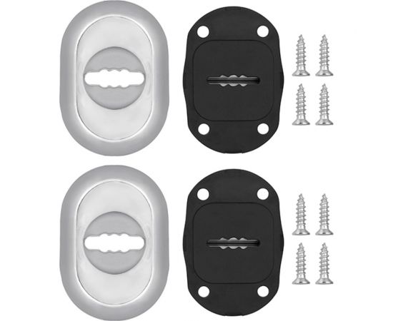 Накладка на сувальдный замок FUARO ESC.S-auto/CRE/OV.13 (ESC-13S) с автоматическими шторками CP хром 37477 – изображение 3