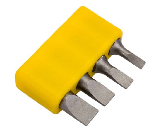 Набор бит шлицевых SL 4 шт, SL3-SL6.5, 1/4"" 10106004S AIST 00-00025983 – изображение 3