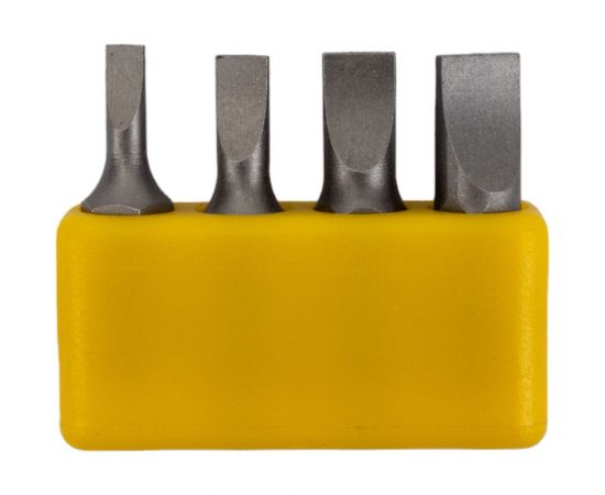 Набор бит шлицевых SL 4 шт, SL3-SL6.5, 1/4"" 10106004S AIST 00-00025983 – изображение 5
