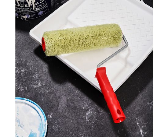 Валик REXANT полиакрил, ворс 18 мм, ширина ролика 240 мм, диам. 42 мм, бюгель 8 мм, серия Мастер 89-0002 – изображение 3