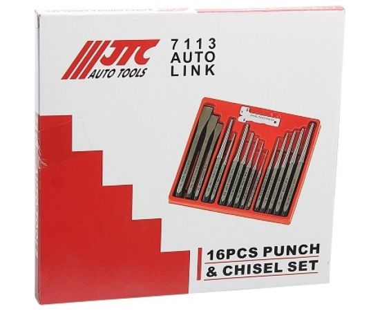 Набор зубил и выколоток JTC в кейсе 16 предметов JTC-7113 – изображение 6