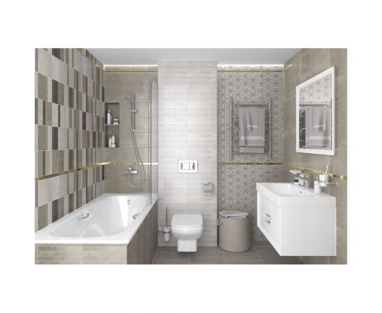 Керамическая настенная плитка LAPARET Craft полоски, 20x60 см, 1.2 кв.м, 10 плиток в упаковке х9999278896 – изображение 8