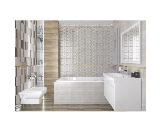 Керамическая настенная плитка LAPARET Craft полоски, 20x60 см, 1.2 кв.м, 10 плиток в упаковке х9999278896 – изображение 7