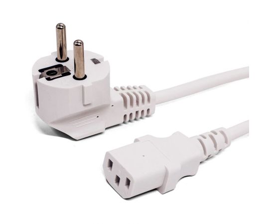 Кабель питания Filum cee 7/7-с13, 3x0.75мм?, 220в, 10a, белый, 1.8м FL-PC10-EU-C13-1.8M-W 