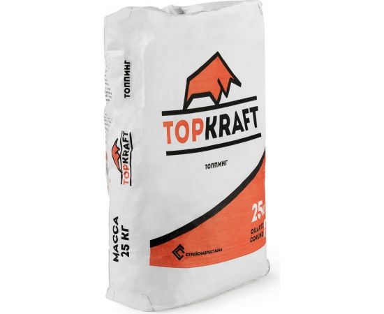 Сухая смесь для упрочнения верхнего слоя бетонного покрытия TOPKRAFT quarz Топпинг мешок 25 кг 2010010104498 