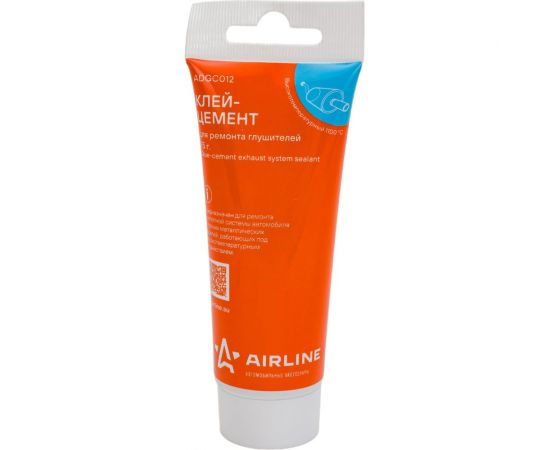Клей-цемент для ремонта глушителей Airline туба с подвесом, 75 гр. ADGC012 