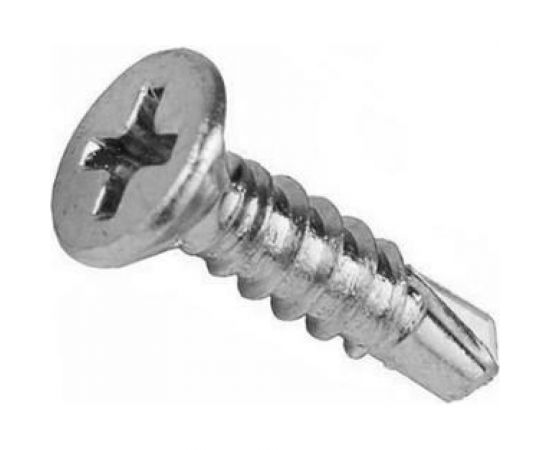 Оконный саморез Метизный двор 3,9x16 сверло, белый, 20 шт. 4690441018380 