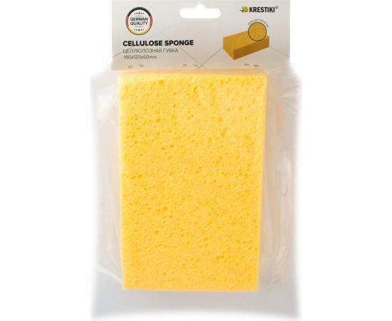 Целлюлозная губка 3D Krestiki 190х120х50 мм 00-00001811 