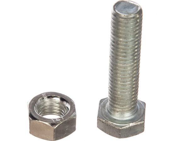 Болт с ш/г полная резьба Качественный КРЕПЕЖ набор DIN 933 12х50 10 шт 0301079 КЧ 